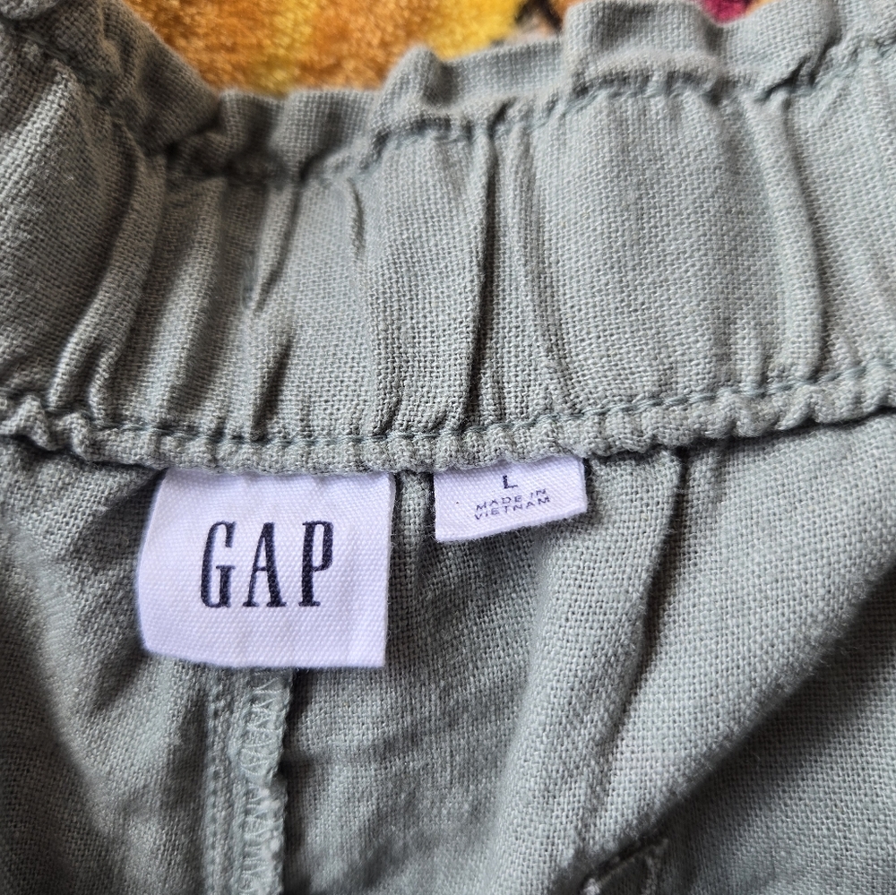 GAP Olive Green Ruffle Shorts